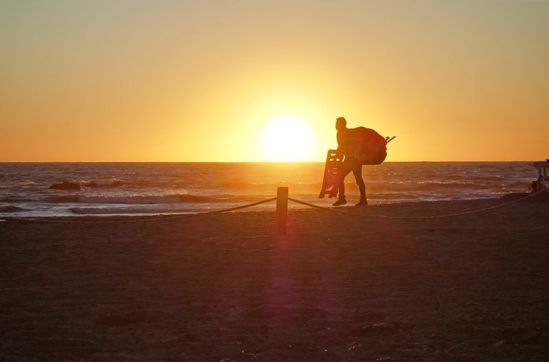 Heading Home Playa Brujitas Sunset Mazatlan