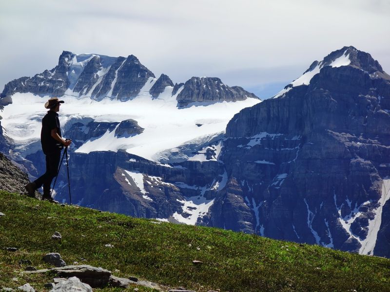 Moraine Lake Sentinel Pass Hike Silhouette