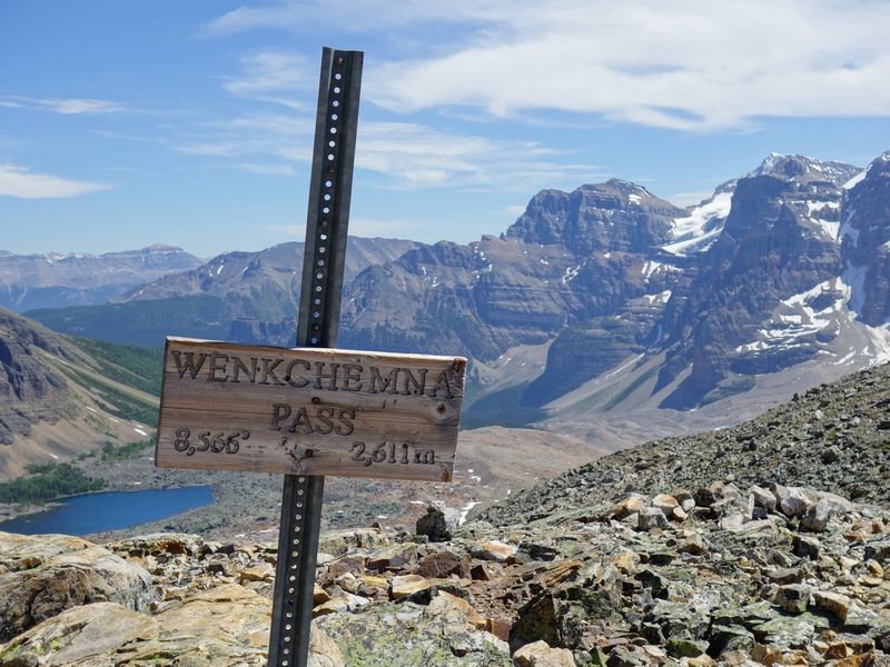 Wenkchemna Pass Sign